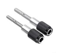 Besttoolifes 801/802 to 1/4 Inch Hex Shank Screwdriver Bit Holder Adapter, Quick Release Magnetic Extension Bar for Electric Drill, 70mm Chrome Vanadium Steel Bit