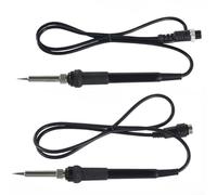 Besttoolifes 907A 50W Soldering Handle, 5 Pin 5 Holes Replacement Tool For 936A 937D 852 852D 853D Solder Iron Station, Plating Alloy Welding Head(B)