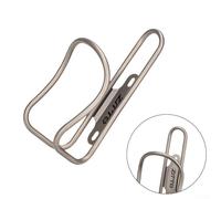 Besttoolifes A, Aluminum Water Bottle Cage for Mountain Bikes - Lightweight Alloy For Bike Frame Mount Holder Compatible with 500 ml and 750 ml Bottles, Silver Gray