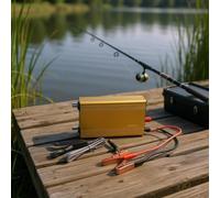 Besttoolifes A, Fish Finder for Boats - 68000W Power Inverter Kit with DC/AC Conversion, Aluminum Alloy Housing, 12V Input to 300V Output, Silent Operation Design, Heat-Dissipating Fan