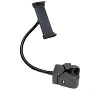 Besttoolifes Adjustable Phone Clamp Mic Clip Flexible Expansion Holder 360° Rotation Desktop Tripod Mount For Microphones Smartphones Tablets 35CM Black(Tablet Clip)