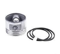 Besttoolifes Air Compressor Piston and Rings Replacement Kit, Metal Piston for 42mm 47mm 48mm 51mm 65mm Cylinder, Silver Black Piston for Ring for Air,(48 Piston 48 Rings)