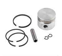 Besttoolifes Air Compressor Piston Kit with 3 Rings, Pin & Circlips for 42/47/48/51/65mm Air Pumps - Metal Replacement Parts, Silver Black(65mm)