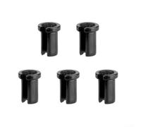 Besttoolifes Aluminium Alloy Bike Frame U-Clamp Cable Guide For Brake And Shift Housing, Secure Mounting Stop For Semi Integrated Routing, Black(B-5pcs)