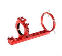 Besttoolifes Aluminium Alloy Camera Photography Stand with 78mm Inner Diameter Clamp for ASI Cooled Cameras, CNC Machined Dovetail Plate and Mounting Ring(120mm +310mm Red)