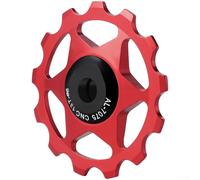 Besttoolifes Aluminum Alloy Bicycle Derailleur Pulley With Metal Bearings, 11T And 13T Deep Tooth Guide Wheel For Smooth Gear Shifting And Enhanced Chain Grip(Red 13T)