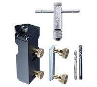 Besttoolifes Aluminum Profile Drill Guide with Adjustable Depth Stop, M6 M8 Tapping Assistant for 20 30 40 Type Extrusion, for CNC Metal Hole Punching Jig(Type b)