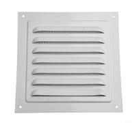 Besttoolifes Aluminum Ventilation Grille Cover Square Louvered Air Vent Metal Duct Wall Ceiling Mount White Multiple Dimensions Available(150x150mm)