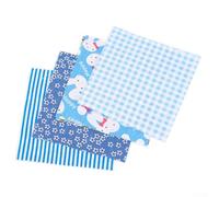 Besttoolifes Assorted Cotton Fabric Bundle, Quilting Fabric Squares Pack, 100Pcs Mixed Color Fabric Scraps for DIY Sewing Fabric Kit, 10x10cm Soft Cotton Craft