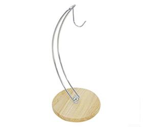 Besttoolifes Banana Holder Stand - Modern Banana Hanger Hook, Fruit Bowl, Banana Tree Hanger With Bold Stainless Steel & Thickened Wood Base, Banana Rack For Kitchen Counter
