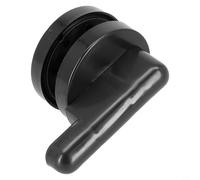 Besttoolifes Bathroom Privacy Lock Indicator Bolt Vacant Engaged Toilet Door Lock Black 53mm Round Head Dia For Door 10mm-20mm
