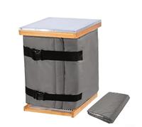 Besttoolifes Beehive Protective Cover for Winter, Windproof and Warm Adjustable Oxford Cloth Wrap for Beekeeping, Compatible with Various Hive Models