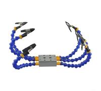 Besttoolifes Bench Vise Table Clamp with Flexible Arms for PCB Welding Repair, Adjustable Angle Soldering Stand with Heat Resistant for Clips, Third Hand(6 arm)