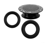 Besttoolifes Bicycle Crank Cover, Hollow Crankset Boot with Aluminum Alloy Dust Cap, Anti-Rust Protection for Easy Maintenance, Includes 18mm and 20mm Rubber Rings for(Colorful)