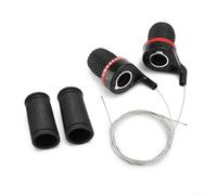 Besttoolifes Bike Handlebar Grips 13cm Plastic Iron Wire for Shifter Bike | Anti-slip rubber texture, wear-resistant plastic, fits 22.2mm bars, smooth shifting action, left right pair