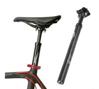 Besttoolifes Bike Seat Post Suspension Seat Post 400mm Bicycle Shock Absorber Seat Tube 27.2/28.6/30.0/30.4/30.8/31.6/33.9mm Aluminum Alloy Seatpost for MTB Road Bike(33.9 * 400MM)