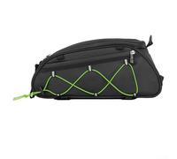 Besttoolifes Bike Tail Bag, Rear Rack Pack, Waterproof Polyester Bicycle Pannier with Ample Storage for Tools and Phones, Lightweight Non-Interfering Design for(green)
