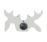 Besttoolifes Billiard Cue Bridge Head - Transparent Acrylic Pool and Snooker Cue Rest with Moose Head Design, 7-Angle Adjustable Bridge for Stable Shot Support