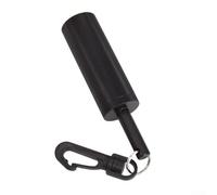 Besttoolifes black, Aluminum Alloy Scuba Diving Signal Rattle Shaker - Underwater Noise Maker for Snorkeling & SCUBA, 11.8 x 2.8 cm, 68g, 360° Rotating Quick Hook, Portable Dive Buddy Alert Tool