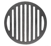 Besttoolifes Black Cast Iron Round Grill Mesh, Heavy Duty BBQ Cooking Grid and Grate for Charcoal Grill, Sturdy Barbecue Meat Roasting Rack, Outdoor Cooking Accessory Plate(15CM)