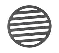 Besttoolifes Black Cast Iron Round Grill Mesh, Heavy Duty BBQ Cooking Grid and Grate for Charcoal Grill, Sturdy Barbecue Meat Roasting Rack, Outdoor Cooking Accessory Plate(12CM)