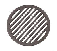 Besttoolifes Black Cast Iron Round Grill Mesh, Heavy Duty BBQ Cooking Grid and Grate for Charcoal Grill, Sturdy Barbecue Meat Roasting Rack, Outdoor Cooking Accessory Plate(17CM)