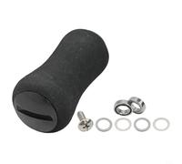 Besttoolifes black, For EVA Fishing Reel Handle Knobs for Daiwa and Reels - Lightweight, Saltwater-Resistant, 40 mm Diameter, 19 mm Width, Includes Bearings and Gaskets