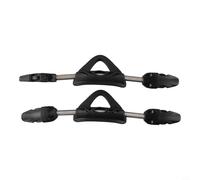 Besttoolifes black S, Scuba Fin Straps for Snorkeling & Diving - 2-Pack Stainless Steel Spring Straps with EPDM/TPR, Non-Slip Design, Compatible with Most Fins Including Mares and Cressi