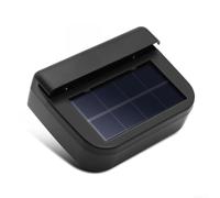Besttoolifes Black Solar Powered Car Fan 15cm Efficient Cooling | Solar powered operation, no for battery needed, ventilation, reduces interior heat, black ABS build(1612B Large)