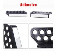 Besttoolifes black, Wall-Mounted Arrow Rack for Archery Accessories - ABS Arrow Wall Holder Display Hanger Holds 12 Arrows, 4.3 x 1.5 x 0.8 Inch, Black - Garage & Indoor Use