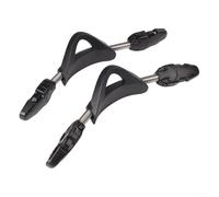 Besttoolifes black XS, Scuba Fin Straps for Snorkeling & Diving - 2-Pack Stainless Steel Spring Straps with EPDM/TPR, Non-Slip Design, Compatible with Most Fins Including Mares and Cressi