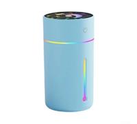 Besttoolifes Blue, Mini USB Humidifier for Bedroom, Office & Travel - 320mL Portable Mist Maker with Whisper-Quiet Operation, LED Night Light, and Plant-Friendly Design