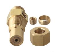 Besttoolifes Brass Check Valve for Air Compressor, 1/2 Inch Male Threaded in Tank Safety Valve, Pressure Relief Pneumatic System Replacement with 19mm x 1.5mm