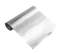 Besttoolifes Car Aluminized Heat Shield Mat Thermal Barrier Adhesive Backed Heat Blanket 25 X 50 Cm, Fiberglass Insulation Reflective Material High Temp Protection