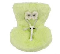 Besttoolifes Car Doll Safety Seat, Plush Interior Display for Vehicles, 14.5 x 11 x 11 cm with Air Vent Clip, Compatible with Toy Dolls & Aromatherapy Use(GREEN)