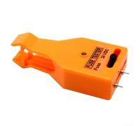 Besttoolifes Car Fuse Tester Plus Removal Gadget Adjustable 2-in-1 Fuse Puller Having Indicator Light for Blade and Glass Fuses Compact Automotive Diagnostic Tool (Orange)