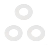 Besttoolifes Cistern Flush Valve Diaphragm Washer Seal 65mm Wide 43mm Hole 2mm Thick Clear Rubber Replacement 3 Pack Compatible with flush toilet gaskets