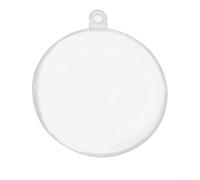 Besttoolifes Clear Plastic Christmas Baubles DIY Ornaments Transparent Fillable Ball Party Decorations 10-16cm For Christmas Tree Ornaments, Wedding Birthday Party Decorations(20cm)