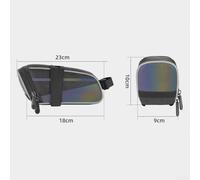 Besttoolifes Colorful Reflective For Tail Bag, 1.8L Waterproof Saddle Bag for Road and Mountain Bikes, Lightweight For Bike Rear Seat Bag with Tail Light Mount