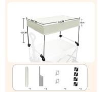Besttoolifes Compatible Attachment Cart Trolley Roof Sun Wagon Cover Oxford Cloth Plus Fiberglass Awning Canopy Shade Camping Having Front and Rear Foldable 5cm Square (Beige for 5in Cart)