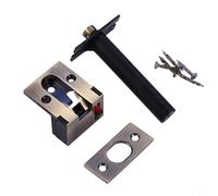 Besttoolifes Concealed Cabinet Drawer Lock, Zinc Alloy Anti-Theft Security Chain for Home, Hotel & Store Doors, 150x50x30mm, Silver/Gold/Bronze/Black(BRONZE)