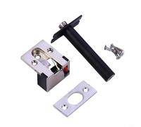 Besttoolifes Concealed Cabinet Drawer Lock, Zinc Alloy Anti-Theft Security Chain for Home, Hotel & Store Doors, 150x50x30mm, Silver/Gold/Bronze/Black(SILVER)