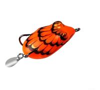 Besttoolifes D, Simulation Frog Fishing Lure - Lifelike Soft Plastic Crankbait for Blackfish, Bass, Pike & Trout - 4 cm Floating Carnivorous Bait, PVC Silicone, Multicolor