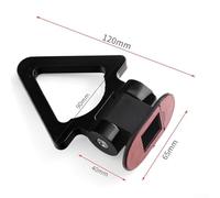 Besttoolifes Decorative Trailer Hook for Car Styling, ABS Material, 11 x 6.5 x 5 cm, Non-Functional Simulated Towing For Ring for General Vehicle Modification(BLACK)