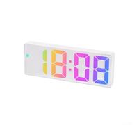 Besttoolifes Digital Alarm Clock With Large LED Display, Dimmable Brightness, Temperature & Date, Snooze Function, USB Or Battery Powered For Bedroom, Living Room, Kitchen(D)