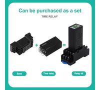 Besttoolifes Digital Display Delay For Relay with LED Screen, 8-Pin and 14-Pin Programmable Timer Switch for Industrial Automation Control, 12V DC, 5A 250VAC,(14-Pin)