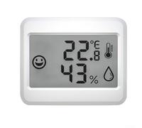 Besttoolifes Digital Humidity for Indoor Home Use, Mini Hygrometer with Stand and Back Mount, Compact Climate Meter in White
