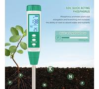 Besttoolifes Digital Soil Nutrient Tester with Backlit LCD and Alloy Electrode | Fast N/P/K & Analysis for Garden, Potting Plants | Soil NPK Meter(Phosphorus Tester)