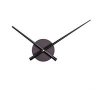 Besttoolifes DIY Large Wall Clock Movement Kit, 10Cm Quartz Clock Mechanism, Metal Hands 23.5cm & 31.3cm, Replacement Parts For Craft Clocks, Frameless Clocks, Floor Clocks(Black)