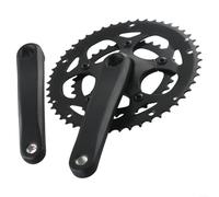 Besttoolifes Double Chainring Set for Road Bike 34/50T Crankset Chainset AL6061 Aluminum Compatible with 9spd 10spd 11spd Suitable for Folding Bikes Road Bikes Ebikes(type A)